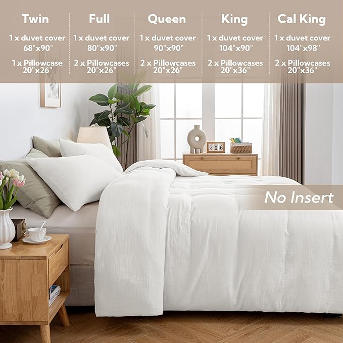 Linen Duvet Cover Set - Full - 3 Piece