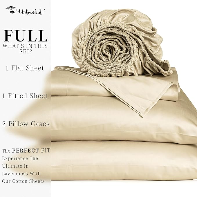 Bed Sheet Set - Full - 16 in Deep Pocket - 4 Piece