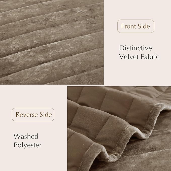 Velvet Quilt Set - King - 3 Piece