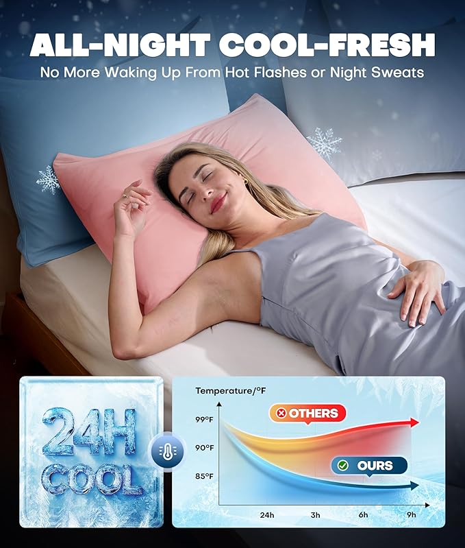 Cooling Pillowcase Set - King - 2 Piece