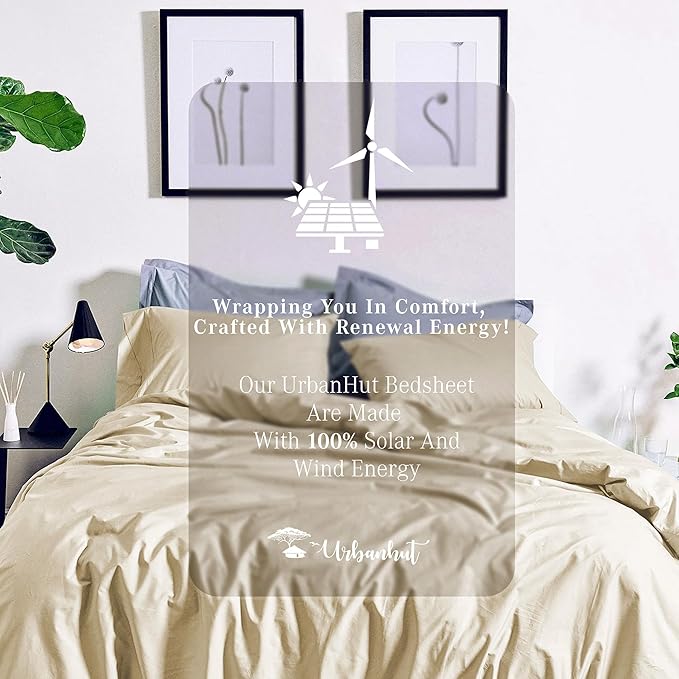 100% Cotton Duvet Cover Set - King - 3 Piece