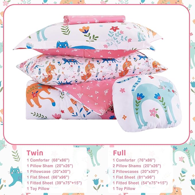 Microfiber Comforter Set - Twin - 6 Piece