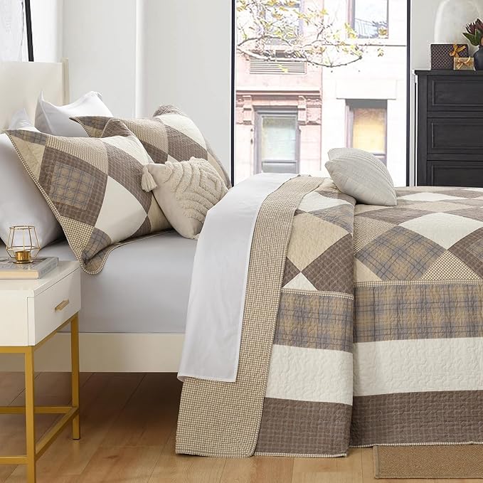 100% Cotton Bedding Set - King - 3 Piece