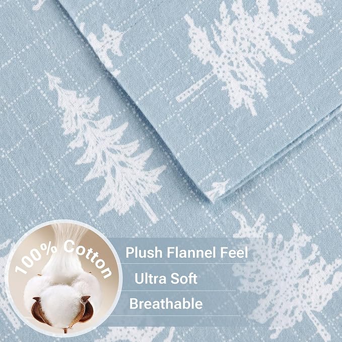 100% Cotton Bed Sheet Set - Queen - 4 Piece