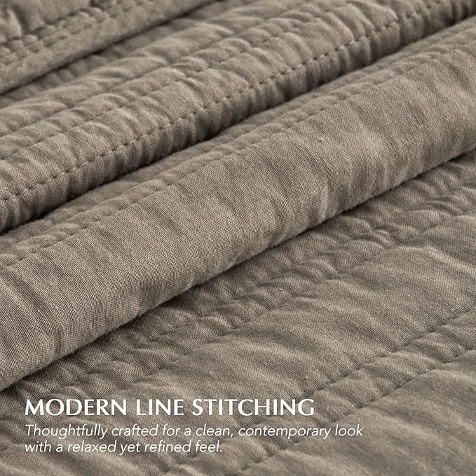 100% Cotton Quilt Set - King - 3 Piece