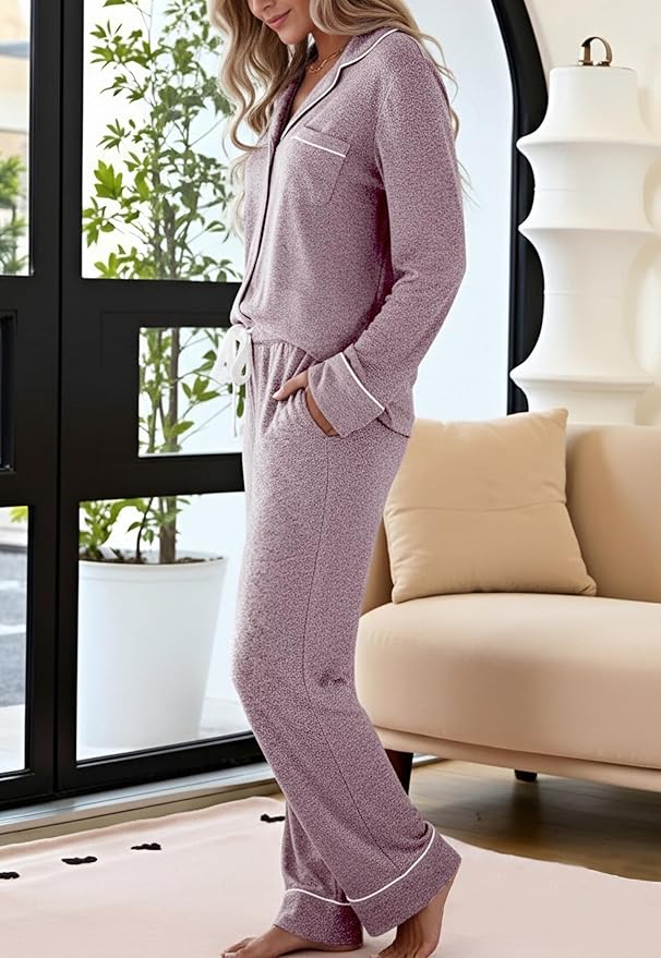 Women's Pants Pajama Set - Long Sleeve - 2 Piece