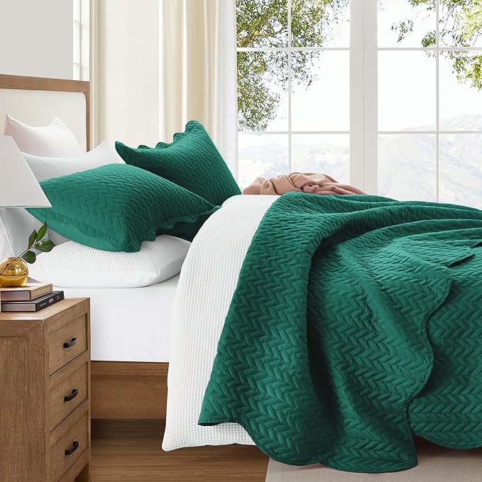 Microfiber Quilt Set - California King - 3 Piece