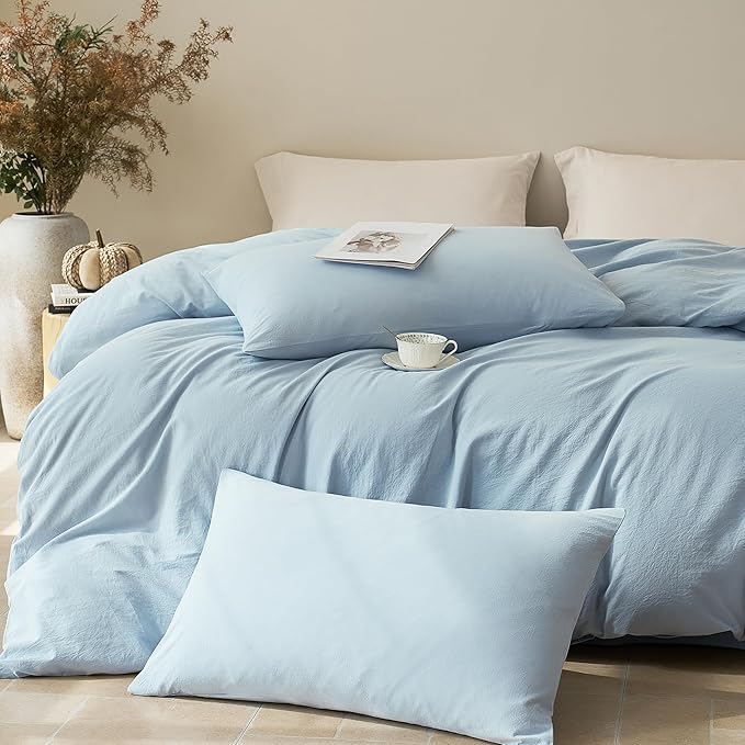 Linen Duvet Cover Set - Twin