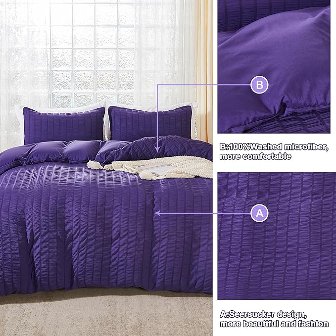 Microfiber Duvet Cover Set - King - 104 x 90 in - 3 Piece