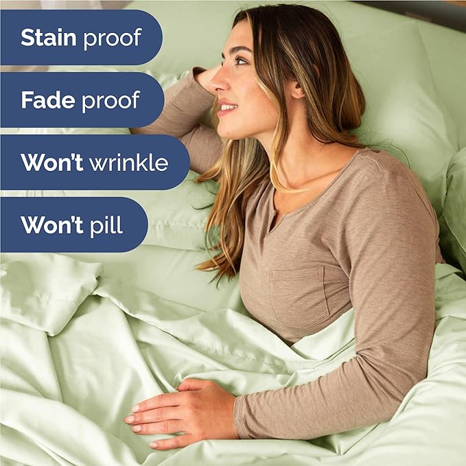 Cooling Bed Sheet Set - Twin XL - 16 in Deep Pocket - 4 Piece