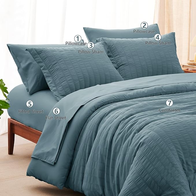 Down Alternative Comforter Set - Full - 7 Piece