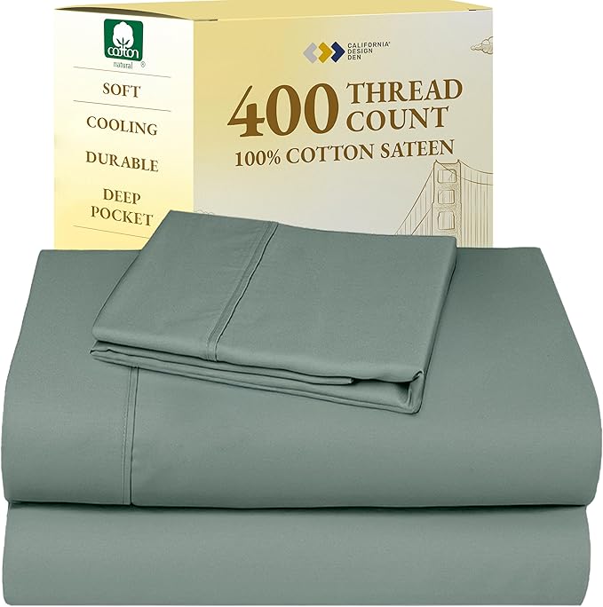 100% Cotton Bed Sheet Set - Twin XL - 3 Piece