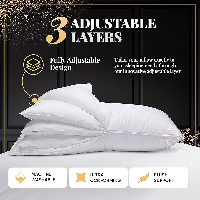 Down Alternative Cooling Bed Pillow - Queen - 2 Piece