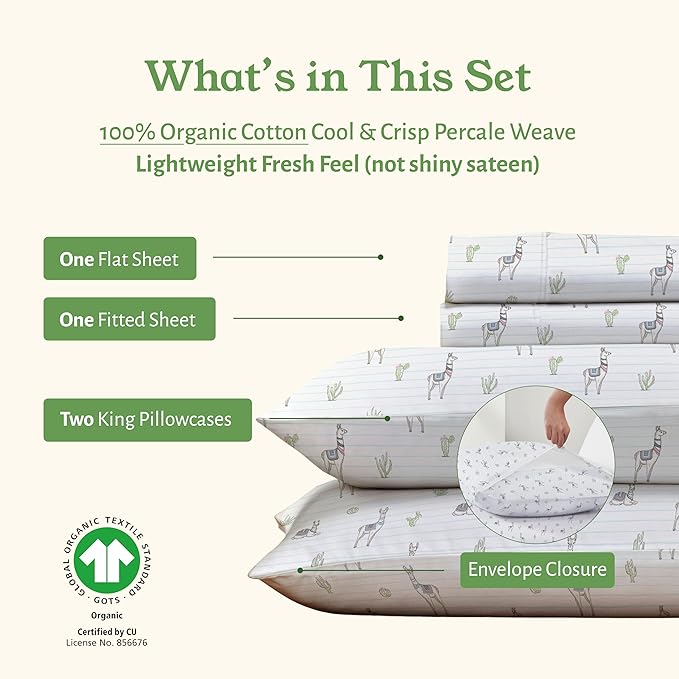 Bed Sheet Set - King - 4 Piece
