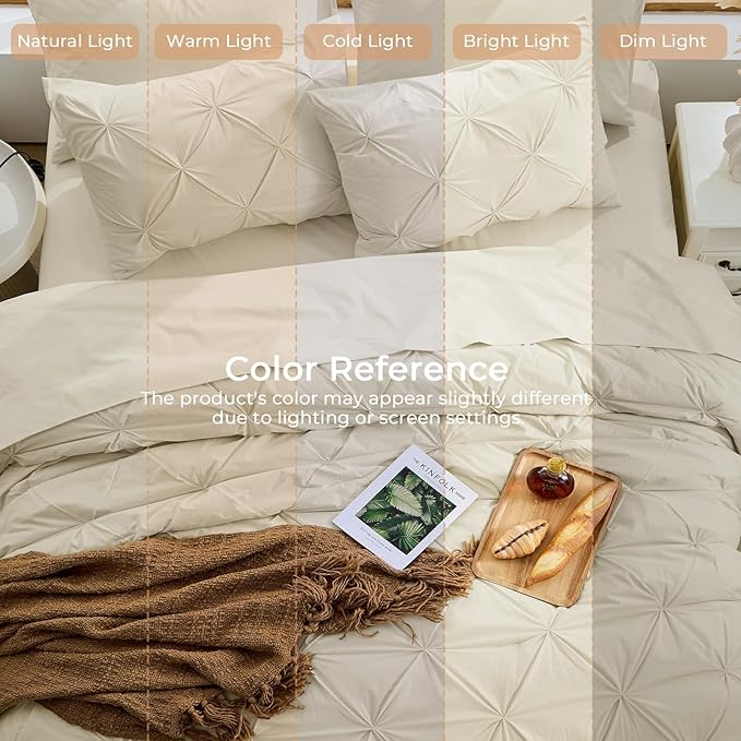 Linen Comforter Set - King - 7 Piece