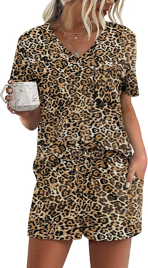 Women's Pajama Set - Short Sleeve - 2 Piece