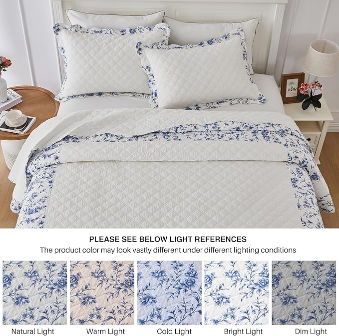 100% Cotton Bedding Set - Queen - 3 Piece