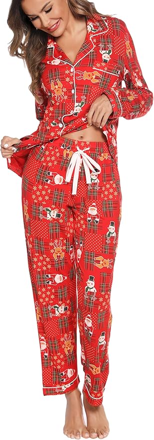 Women's Pajama Set - Long Sleeve - 2 Piece