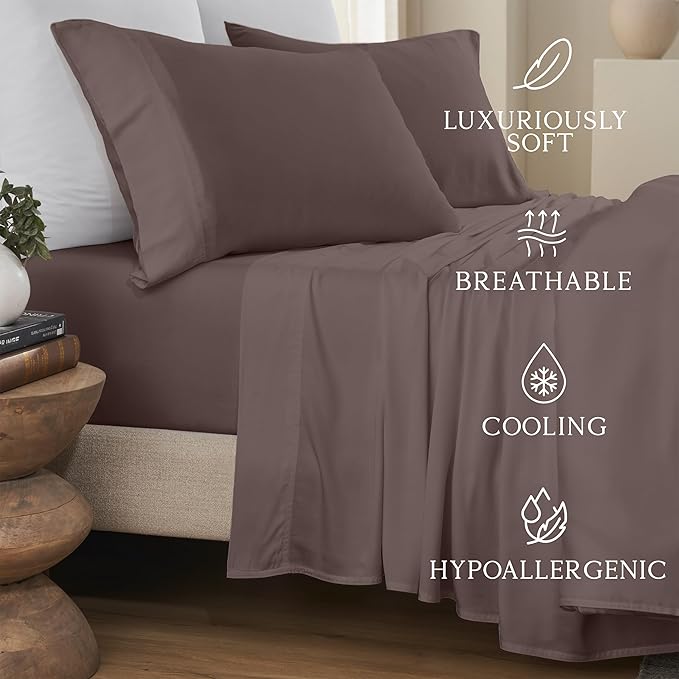Bamboo Cooling Bed Sheet Set - Split King
