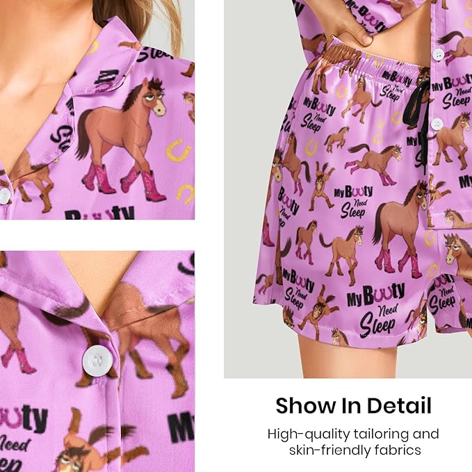 Women's Pajama Set - Short Sleeve - 2 Piece