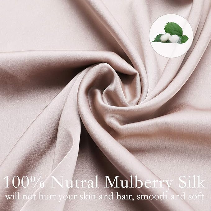 Mulberry Silk Hypoallergenic Pillowcase Set - Queen - 2 Pack