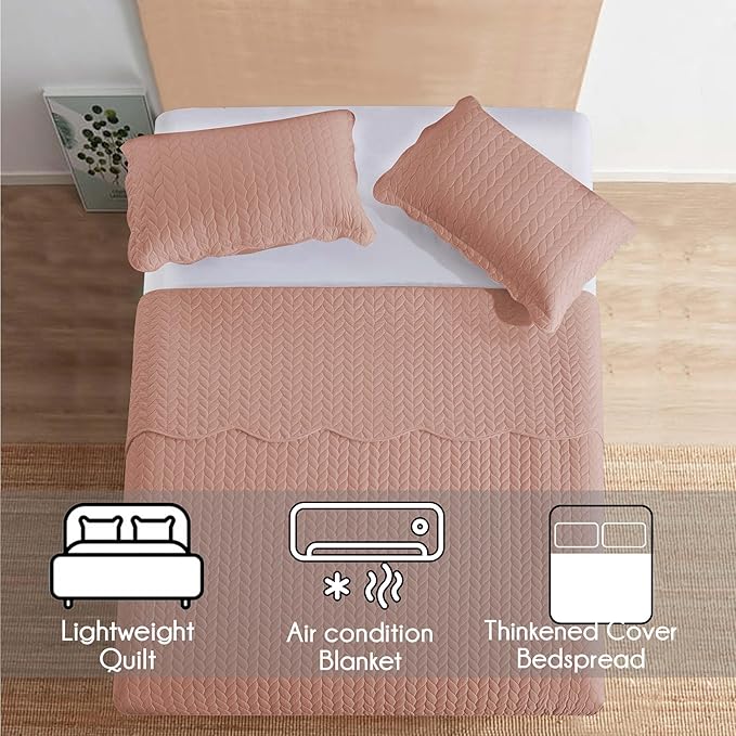 Microfiber Quilt Set - California King - 3 Piece