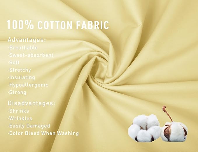 100% Cotton Pillowcase - 21 x 54 in