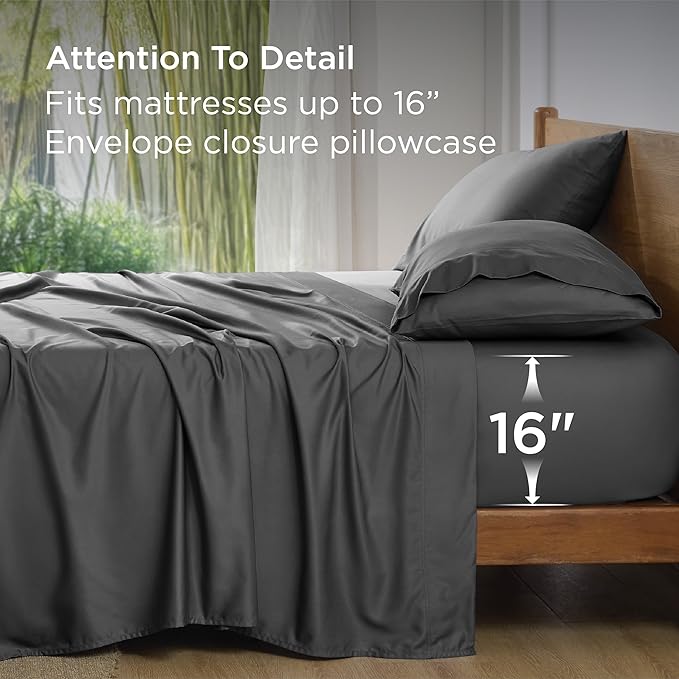 Bamboo Cooling Bed Sheet Set - Full