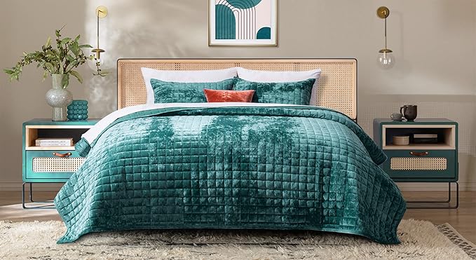 Velvet Quilt Set - Queen