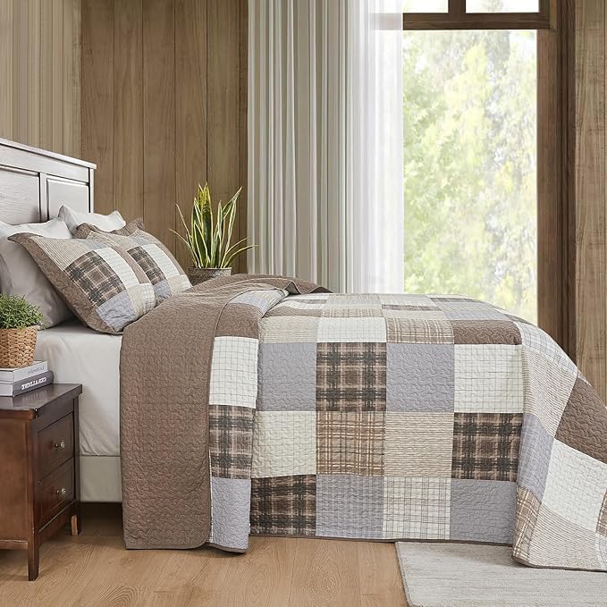 100% Cotton Bedding Set - Queen - 3 Piece