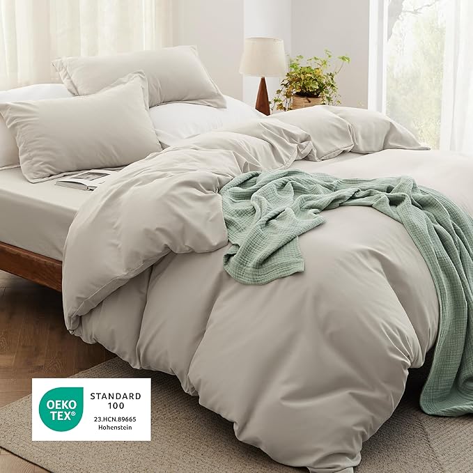 Linen Duvet Cover Set - California King - 4 Piece