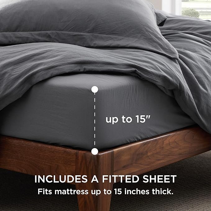 Duvet Cover Set - Full - 80 x 90 in - 4 Piece