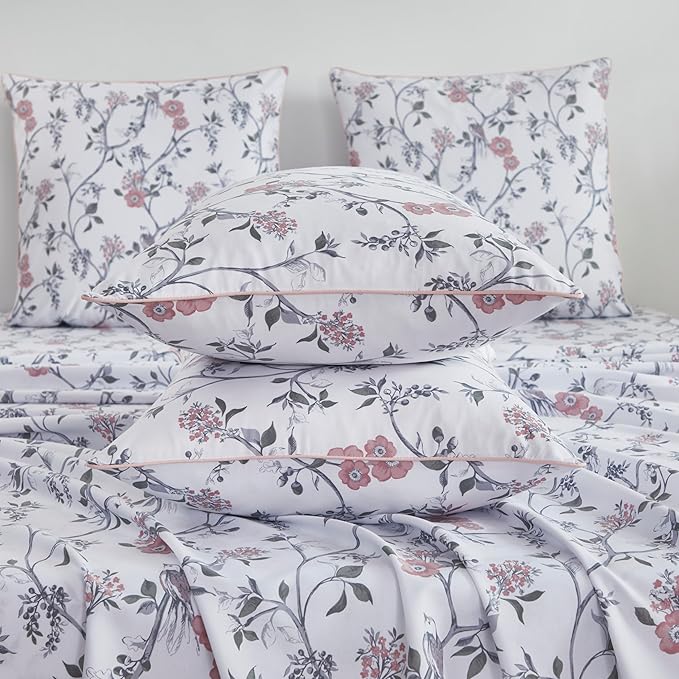 Bed Sheet Set - Twin - 17.7 in Deep Pocket - 4 Piece