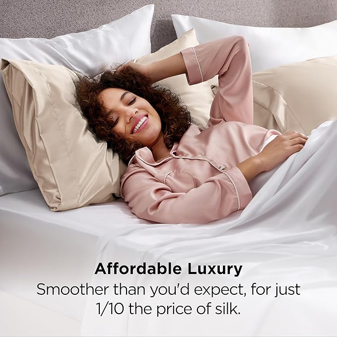 Satin Pillowcase Set - Standard - 20 x 26 in - 2 Piece