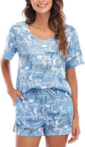 Shorts Pajama Set - Short Sleeve - 2 Piece