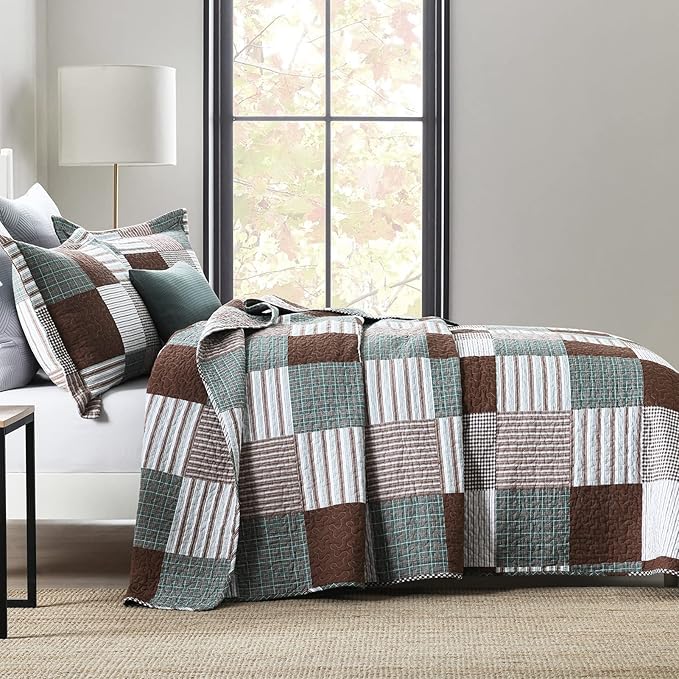 100% Cotton Quilt Set - Queen - 3 Piece