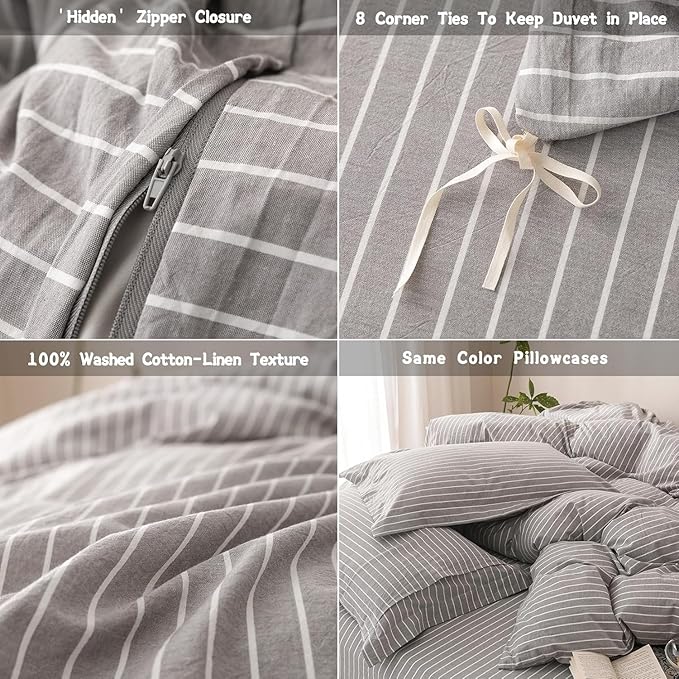 Linen Duvet Cover Set - King