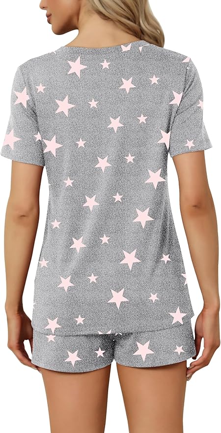 Women's Pajama Set - Short Sleeve - 2 Piece