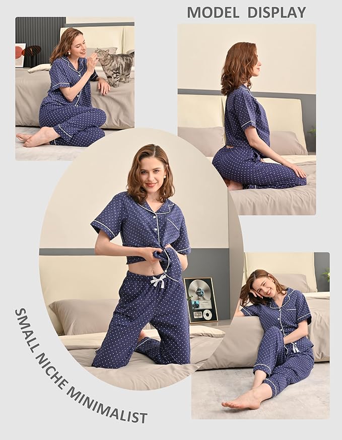 Women's 100% Cotton Pajama Set - 2 Piece