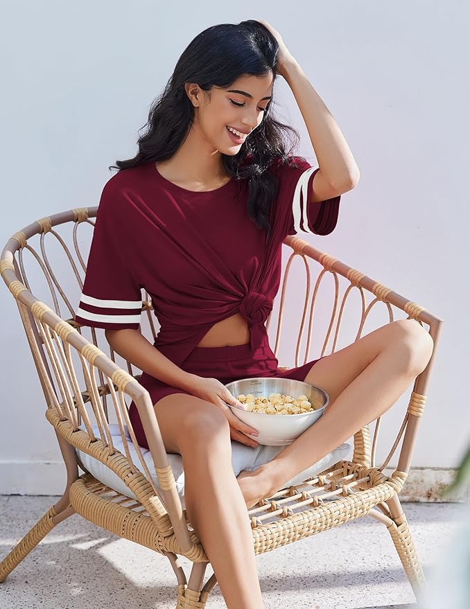 Shorts Pajama Set - Short Sleeve - 2 Piece