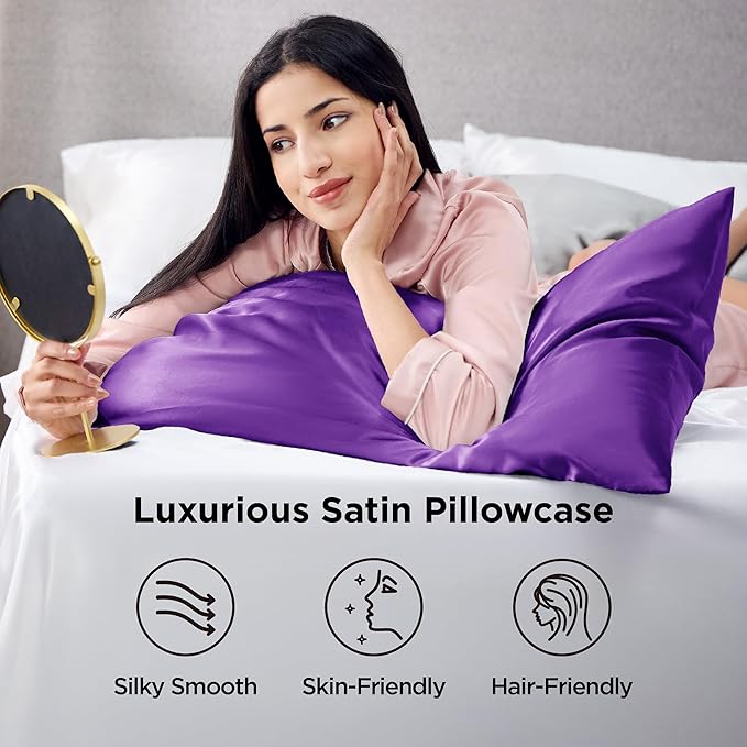 Satin Pillowcase Set - Standard - 20 x 26 in - 2 Piece
