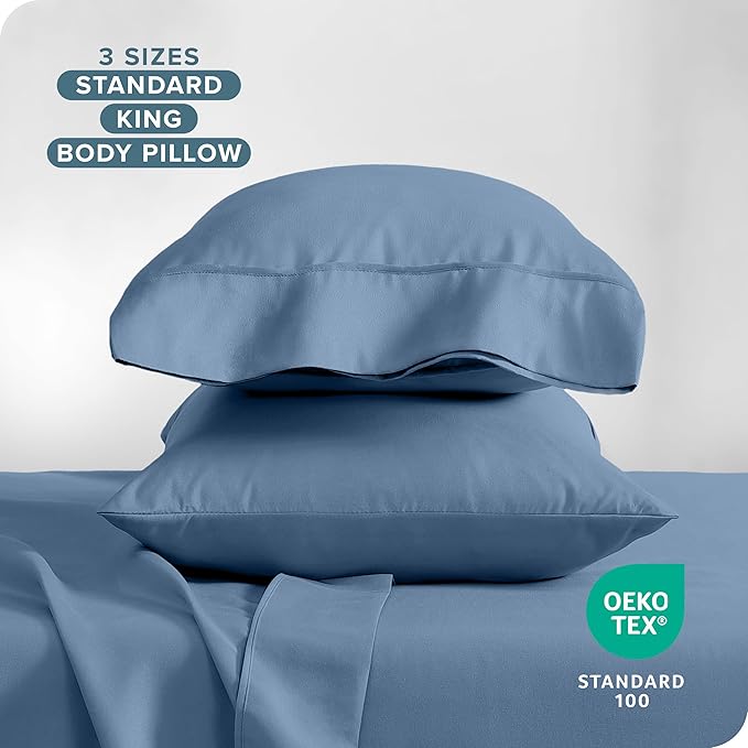 Microfiber Cooling Pillowcase Set - Queen - 2 Pack - 2 Piece