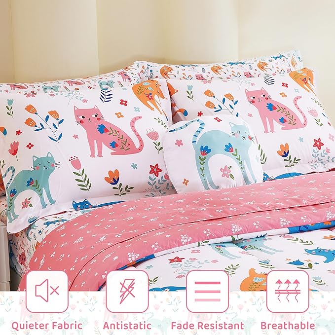 Microfiber Comforter Set - Twin - 6 Piece