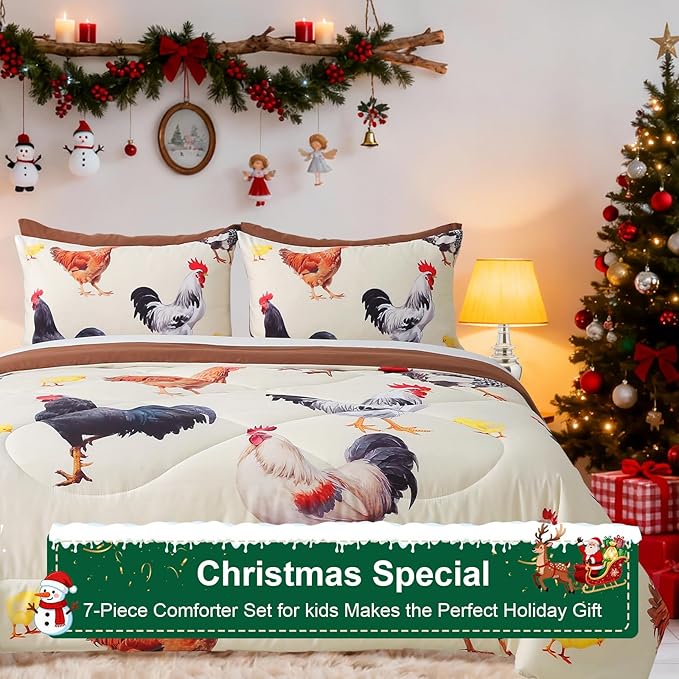 Comforter Set - Queen - 7 Piece