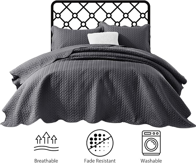 Microfiber Quilt Set - Twin - 2 Piece