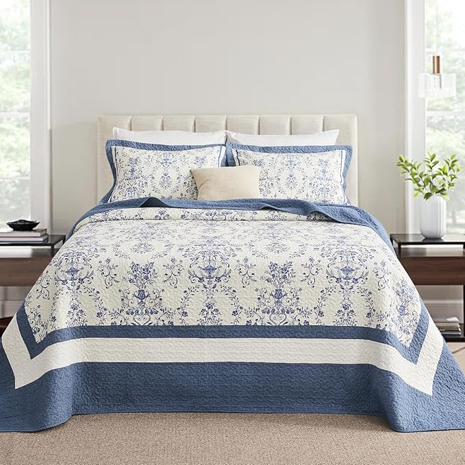 100% Cotton Bedding Set - California King - 3 Piece