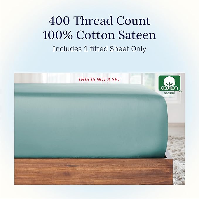 100% Cotton Fitted Sheet - Twin XL