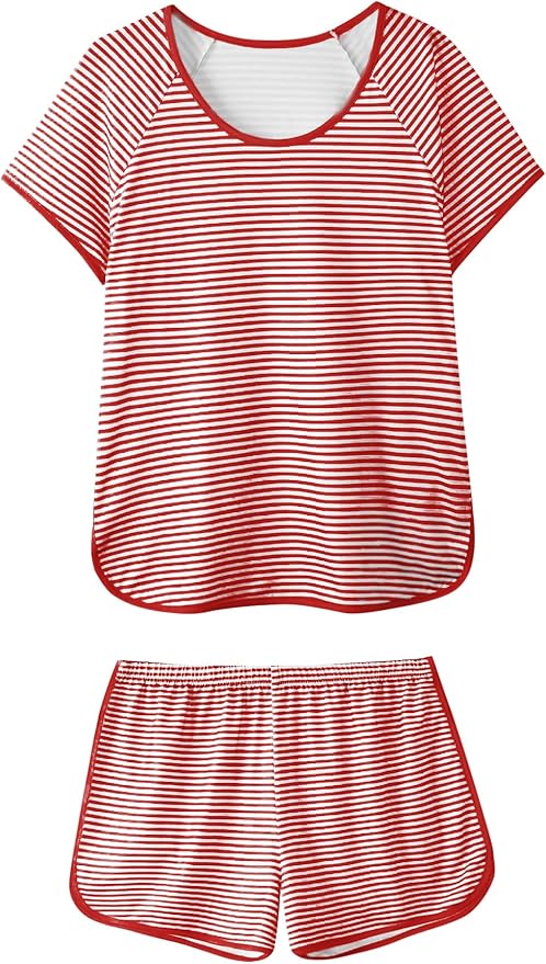Women's Shorts Pajama Set - Short Sleeve - 2 Piece
