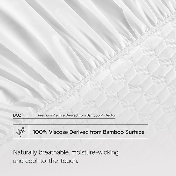 Bamboo Cooling Mattress Protector - Twin XL - 16 in Deep Pocket