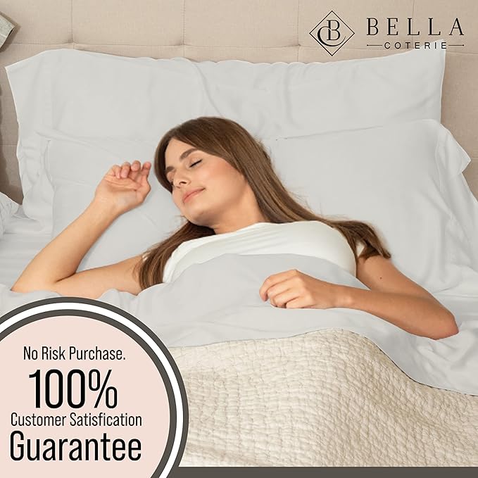 Bamboo Cooling Bed Sheet Set - Twin - 18 in Deep Pocket